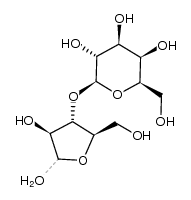 3-O-(β-D-galactopyranosyl)-D-arabinose Structure