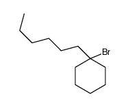 1-bromo-1-hexylcyclohexane Structure