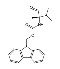 (S)-(9H-fluoren-9-yl)methyl (2,3-dimethyl-1-oxobutan-2-yl)carbamate结构式