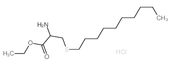 ethyl 2-amino-3-decylsulfanyl-propanoate结构式
