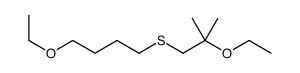2-ethoxy-1-(4-ethoxybutylsulfanyl)-2-methylpropane Structure