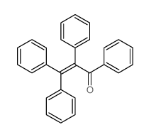 2-Propen-1-one,1,2,3,3-tetraphenyl- Structure