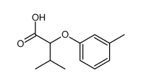 3-Methyl-2-(3-methylphenoxy)butanoic acid结构式