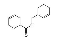 3-Cyclohexene-1-carboxylic acid (2-cyclohexenyl)methyl ester结构式