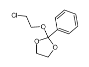 2-(2-chloroethoxy)-2-phenyl-1,3-dioxolane结构式