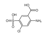 2-amino-4-chloro-5-sulfobenzoic acid Structure
