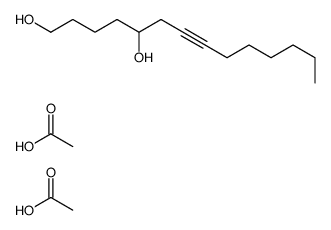 acetic acid,tetradec-7-yne-1,5-diol结构式