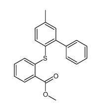methyl 2-(4-methyl-2-phenylphenyl)sulfanylbenzoate Structure