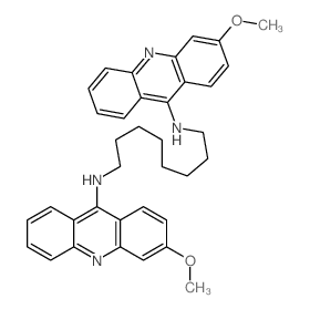 1,8-Octanediamine,N,N'-bis(3-methoxy-9-acridinyl)- (9CI) structure