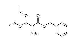 2-Amino-3,3-diethoxy-propionic acid benzyl ester结构式