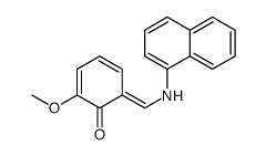 2-methoxy-6-[(naphthalen-1-ylamino)methylidene]cyclohexa-2,4-dien-1-one Structure