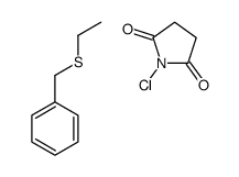 1-chloropyrrolidine-2,5-dione,ethylsulfanylmethylbenzene结构式