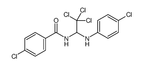 4-chloro-N-[2,2,2-trichloro-1-(4-chloroanilino)ethyl]benzamide Structure