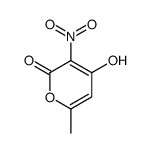 3-Nitro-4-hydroxy-6-methyl-2H-pyran-2-one结构式
