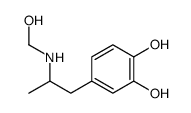 4-[2-(hydroxymethylamino)propyl]benzene-1,2-diol Structure