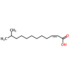 cis-11-Methyl-2-dodecenoic acid structure