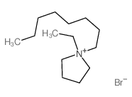 1-ethyl-1-octyl-2,3,4,5-tetrahydropyrrole Structure