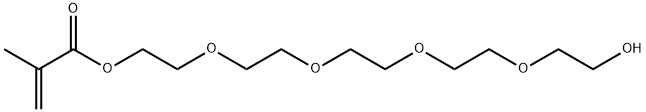 2-Propenoic acid, 2-methyl-, 14-hydroxy-3,6,9,12-tetraoxatetradec-1-yl ester Structure