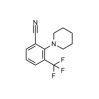 2-(1-哌啶基)-3-(三氟甲基)苄腈结构式