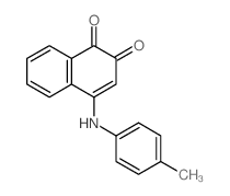 1,2-Naphthalenedione,4-[(4-methylphenyl)amino]-结构式
