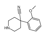 4-(2-甲氧基苯基)-4-哌啶甲腈结构式
