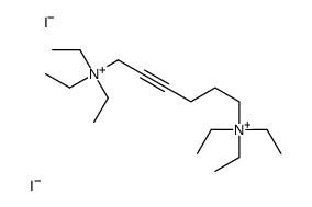 triethyl-[6-(triethylazaniumyl)hex-2-ynyl]azanium,diiodide结构式