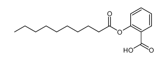 2-(Decanoyloxy) benzoic acid结构式