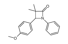 4-(4-methoxyphenyl)-3,3-dimethyl-1-phenylazetidin-2-one结构式