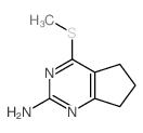 5H-Cyclopentapyrimidin-2-amine,6,7-dihydro-4-(methylthio)- (9CI) Structure