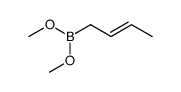 (E)-2-butenyl-dimethoxyborane Structure