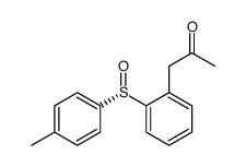 1-[2-[(S)-(4-methylphenyl)sulfinyl]phenyl]propan-2-one结构式