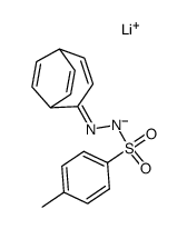 lithium 2-(bicyclo[3.2.2]nona-3,6,8-trien-2-ylidene)-1-tosylhydrazin-1-ide Structure