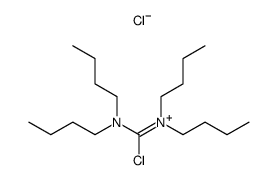 N-butyl-N-(chloro(dibutylamino)methylene)butan-1-aminium chloride Structure