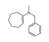 N-benzyl-N-methylcyclohepten-1-amine结构式