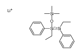 lithium,ethyl-(ethyl-phenyl-trimethylsilyloxysilyl)-phenylsilanide Structure