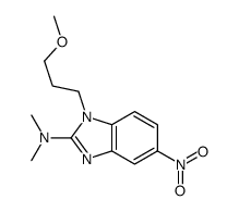 1-(3-methoxypropyl)-N,N-dimethyl-5-nitrobenzimidazol-2-amine Structure