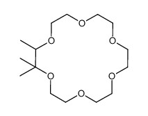 2,2,3-trimethyl-1,4,7,10,13,16-hexaoxacyclooctadecane Structure
