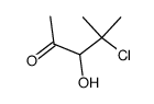 2-Pentanone,4-chloro-3-hydroxy-4-methyl- Structure