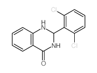 4(1H)-Quinazolinone,2-(2,6-dichlorophenyl)-2,3-dihydro-结构式