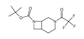3-(2,2,2-Trifluoro-acetyl)-3,8-diaza-bicyclo[4.2.0]octane-8-carboxylic Acid Tert-Butyl Ester结构式