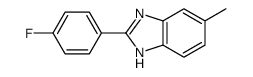 2-(4-氟-苯基)-5-甲基-1H-苯并咪唑结构式