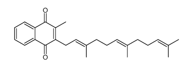 2-Methyl-3-[(2E,6E)-3,7,11-trimethyl-2,6,10-dodecatrienyl]-1,4-naphthalenedione Structure