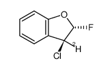 trans-3-chloro-3-deuterio-2-fluoro-2,3-dihydrobenzofuran结构式