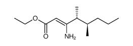 (2Z,4R,5R)-3-amino-4,5-dimethyl-oct-2-enoic acid ethyl ester Structure