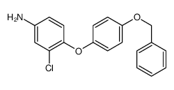 3-chloro-4-(4-phenylmethoxyphenoxy)aniline Structure