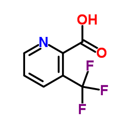 3-三氟甲基吡啶-2-羧酸结构式