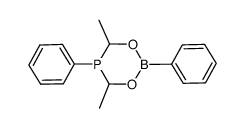 2,5-diphenyl-4,6-dimethyl-1,3,2,5-dioxaborataphosphorinane结构式