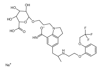 西洛多辛β-D-葡糖苷酸钠盐结构式