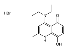 4-(diethylamino)-8-hydroxy-2-methyl-1H-quinolin-5-one,hydrobromide Structure