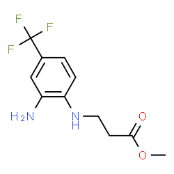 METHYL 3-[2-AMINO-4-(TRIFLUOROMETHYL)ANILINO]PROPANOATE Structure